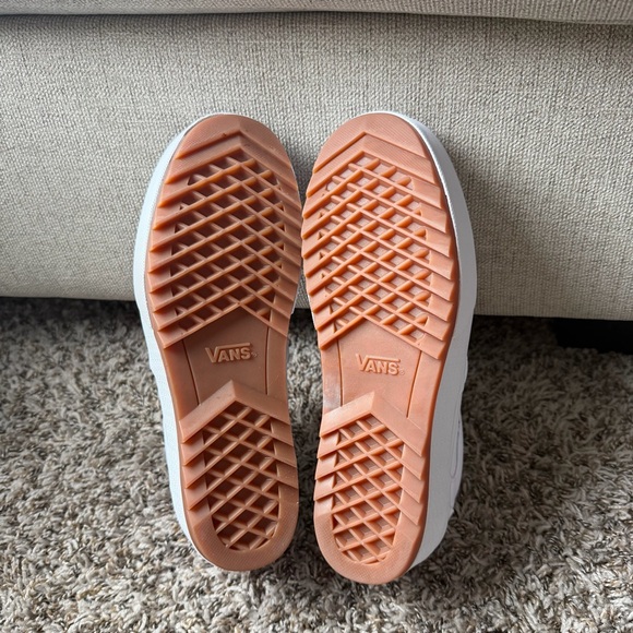 Vans Women's Asher Platform St Shoes Canvas White Size 10 - Picture 6 of 9